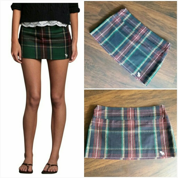 Abercrombie plaid mini skirt Clearance